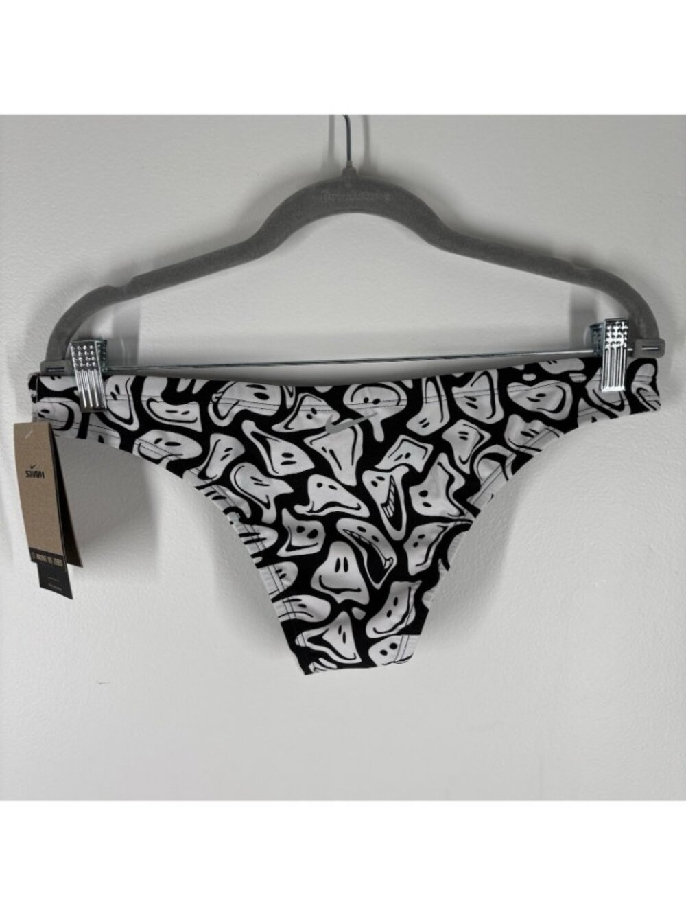 Nike Women XL Black White Multi Print Hydrastrong Cheeky Bikini Swim Bottom NWT - Picture 5 of 13